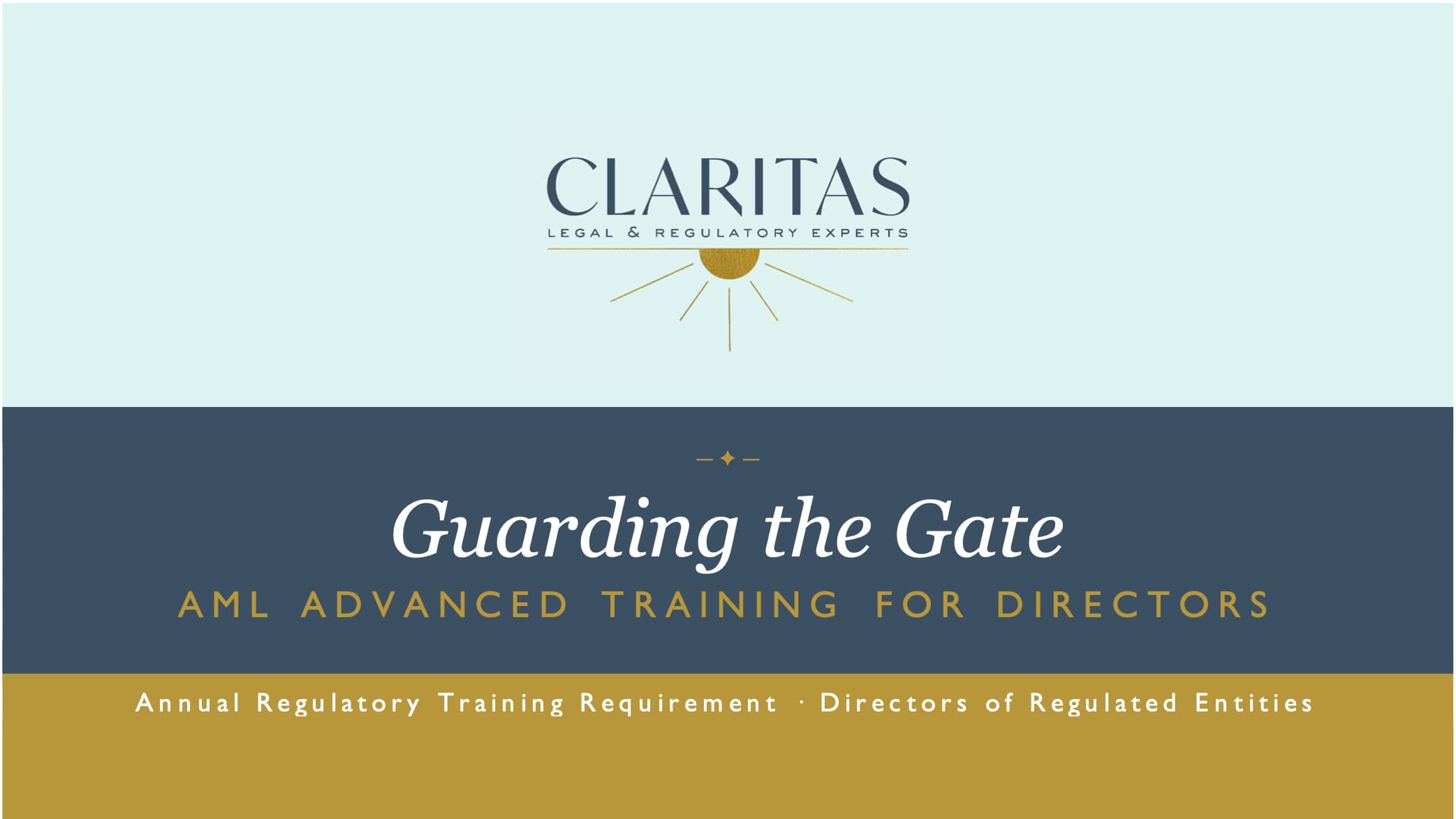 Guarding the Gate | AML Advanced Training for Directors