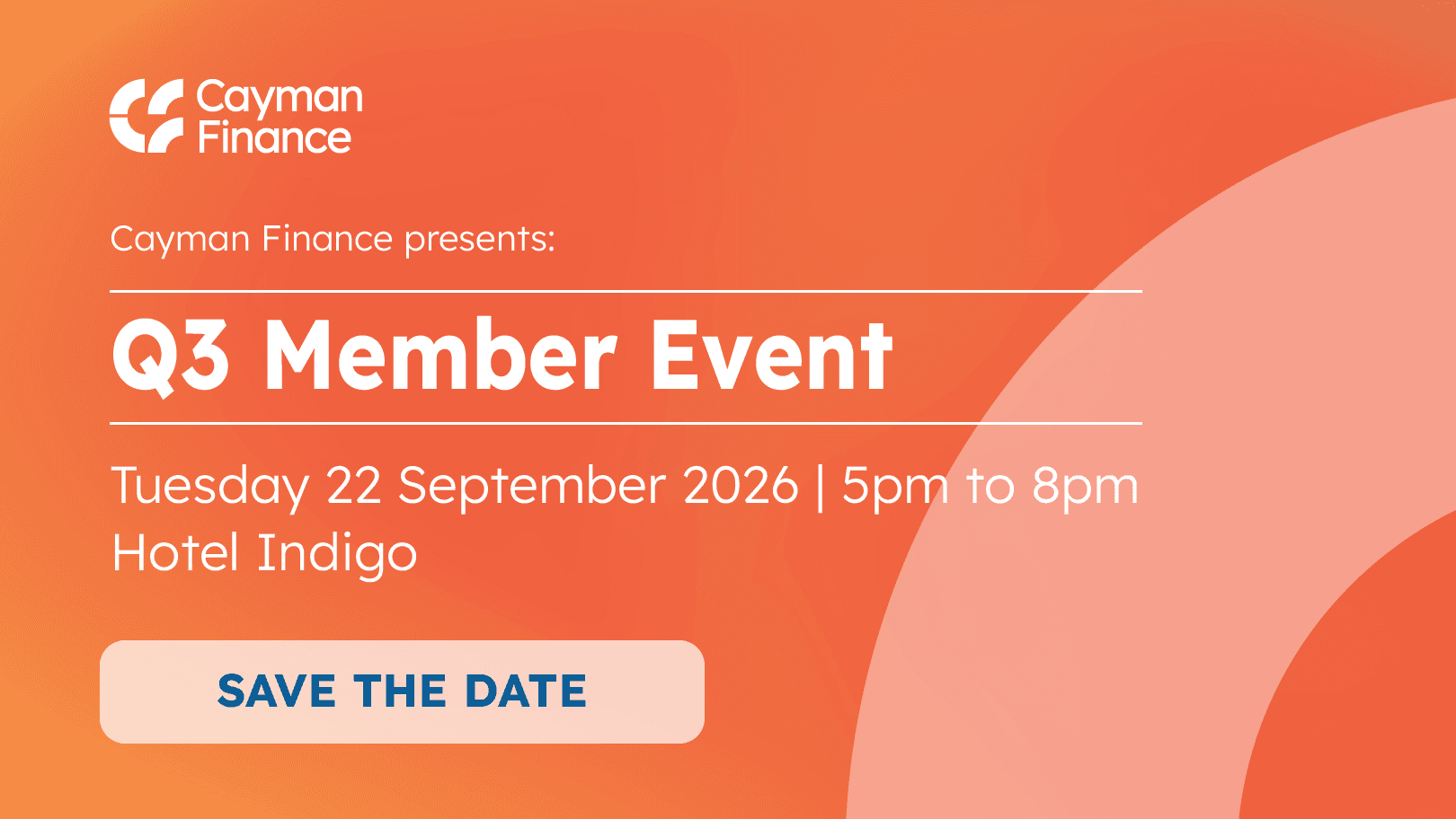 Cayman Finance Q3 Member Event