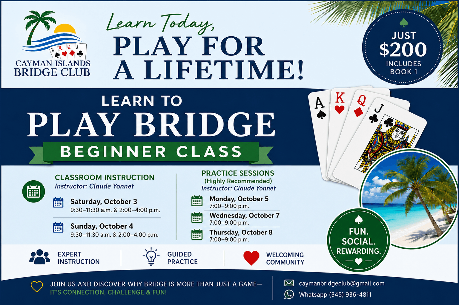Audrey Grant Beginner Bridge Classes