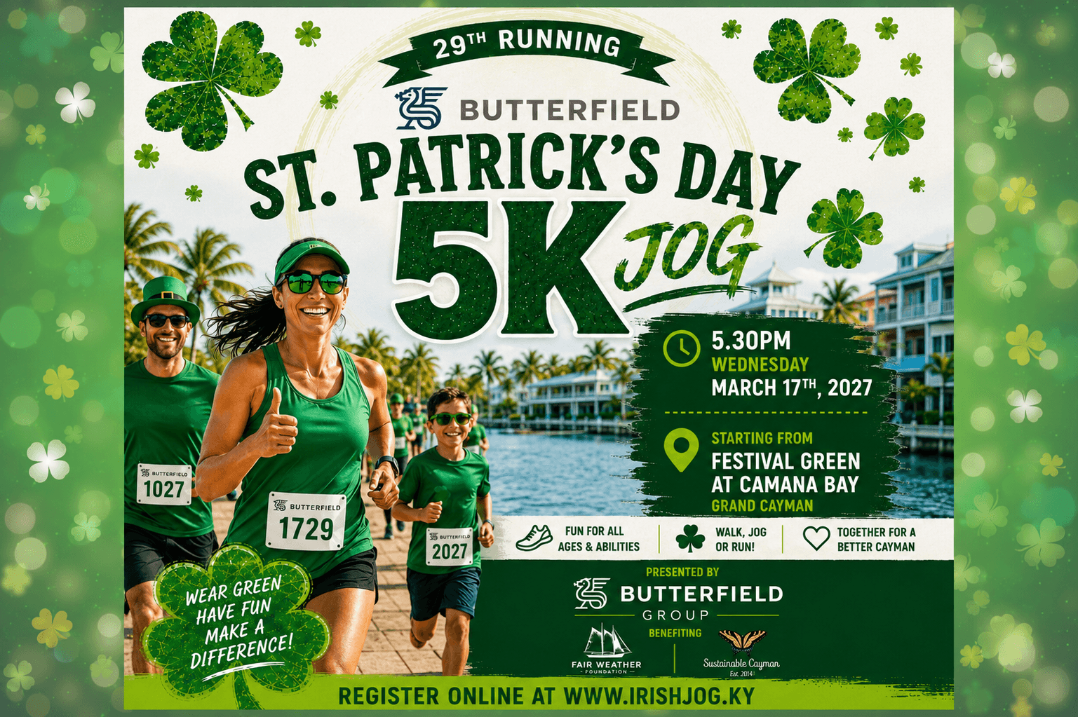 St Patrick's Day 5k Irish Jog, Grand Cayman